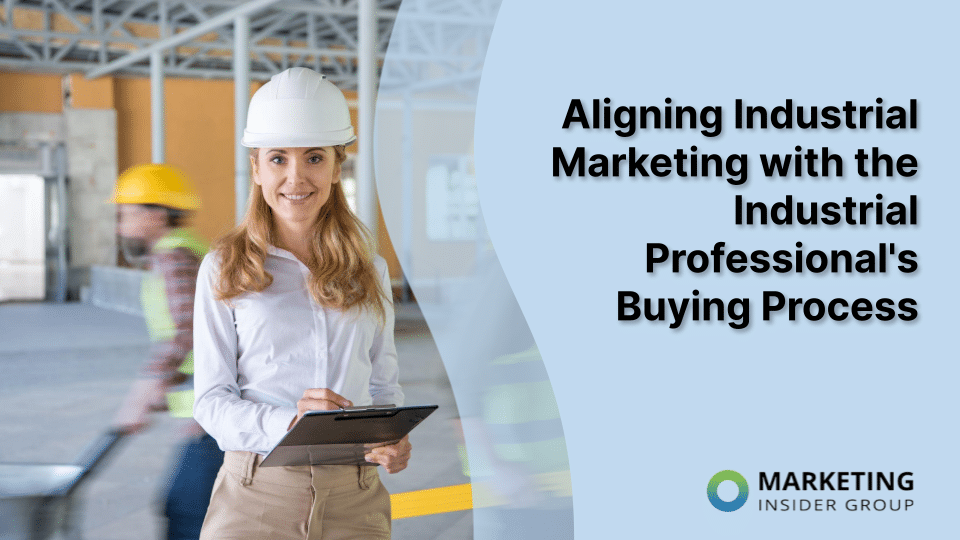 industrial buyer making a decision after reading some industrial marketing material