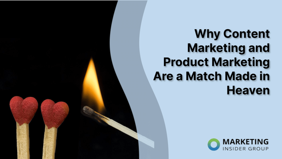 two heart shaped matches represent content marketing vs product marketing as the perfect combination for effective marketing