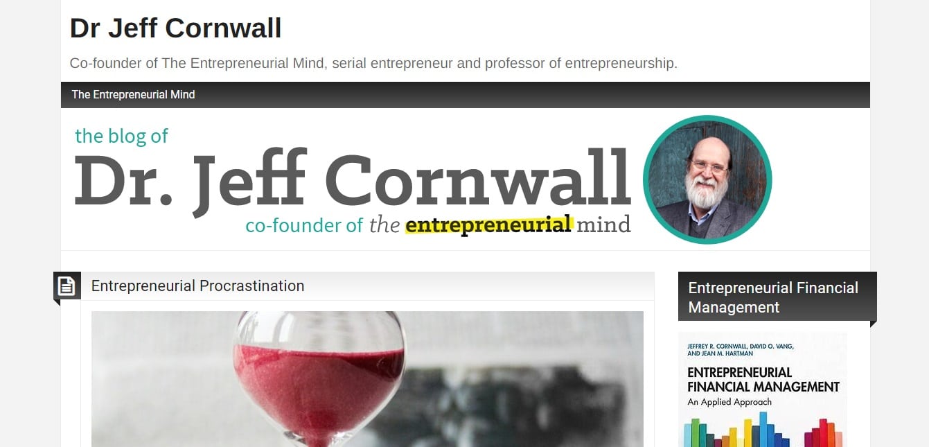 Dr. Jeff Cornwall blog homepage.