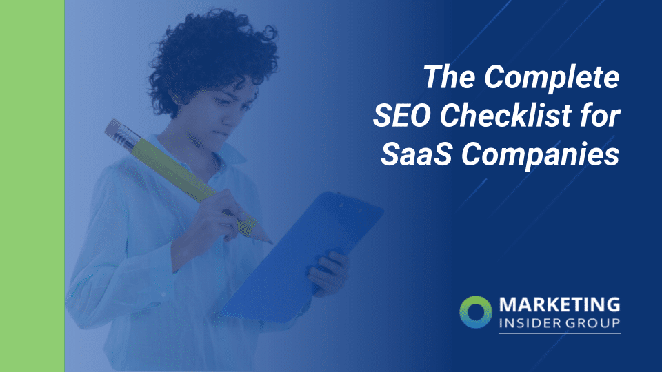The Complete SEO Checklist for SaaS Companies