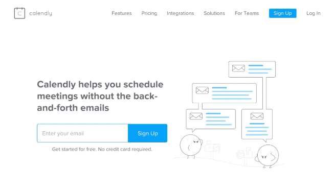 calendly landing page