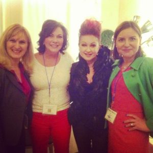CMOs drawing inspiration from an artist who's embraced change. (L-R) Katrina Klier, Stephanie Anderson, Cyndi Lauper and Margaret Molloy.