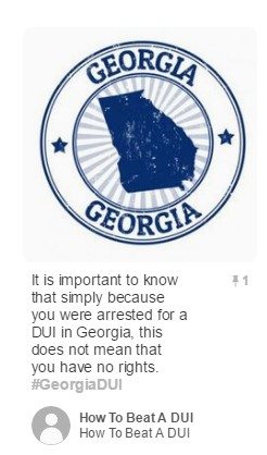 Pinterest Post on How to Beat DUI in Georgia