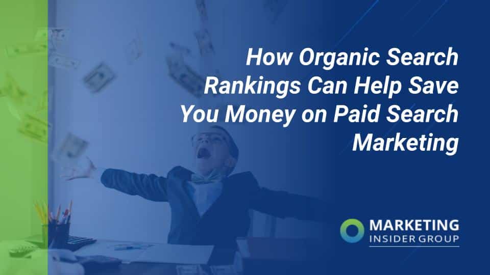 How Organic Search Rankings Can Help You Save Money on Paid Search Marketing
