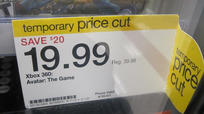 temporary price cut