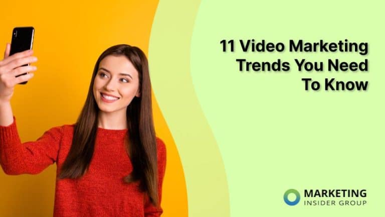 young girl holds phone and smiles at camera after learning about 11 video marketing trends in 2024