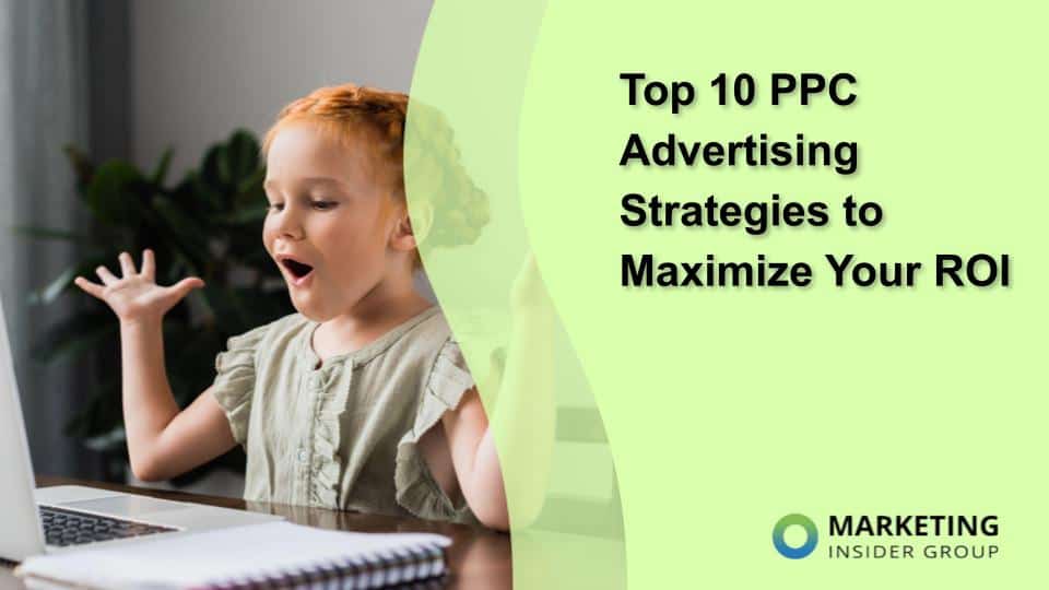 child pleasantly surprised ppc advertising strategies on computer