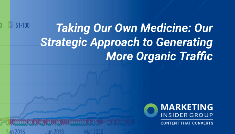 Taking Our Own Medicine: Our Strategic Approach to Generating More Organic Traffic